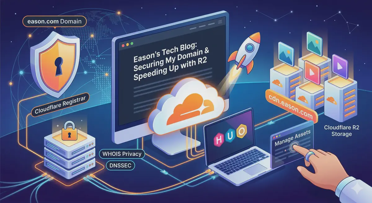 在 Cloudflare 上購買網域、架設 Cloudflare R2 圖床流程
