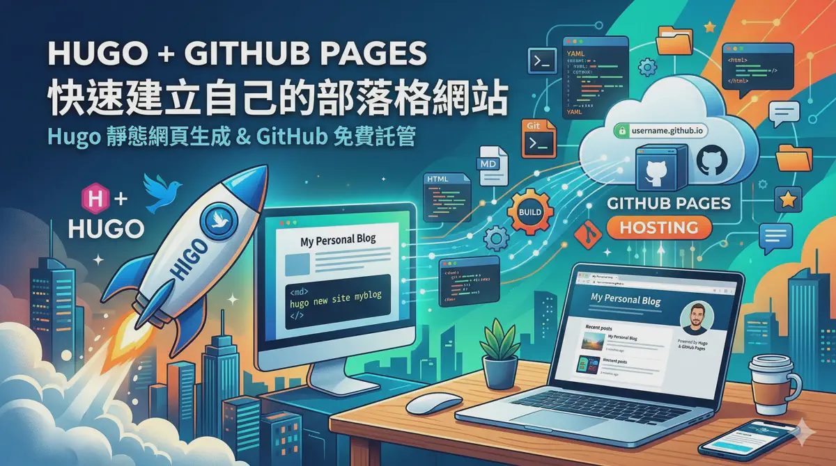 Hugo + Github Page 快速建立自己的部落格網站